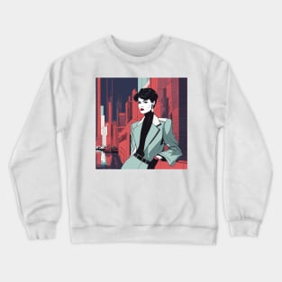 Urban Empower Art Deco 80s Patrick Nagel T-Shirt Crewneck Sweatshirt